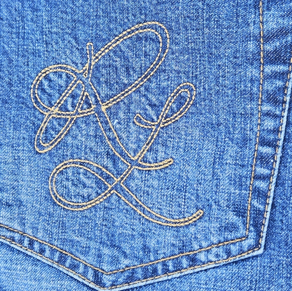 Vintage Polo Jeans Company Ralph Lauren Long Denim Skirt with Front Slit Size 12 - Picture 8 of 16